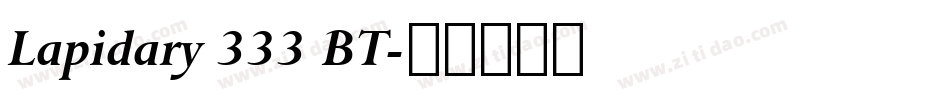 Lapidary 333 BT字体转换